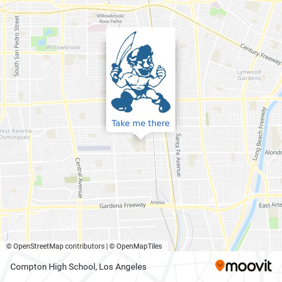 Compton High School map