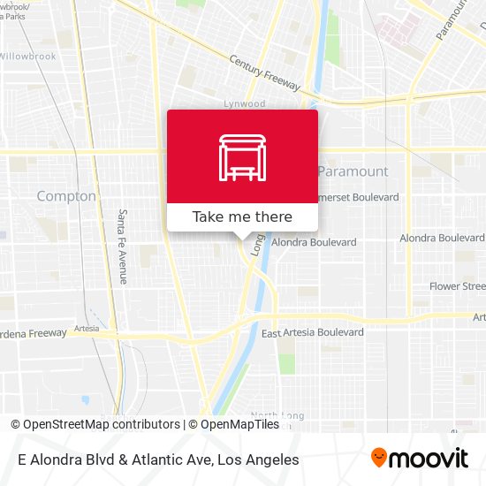 Mapa de E Alondra Blvd & Atlantic Ave