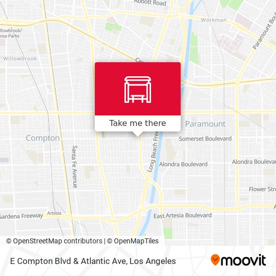 Mapa de E Compton Blvd & Atlantic Ave