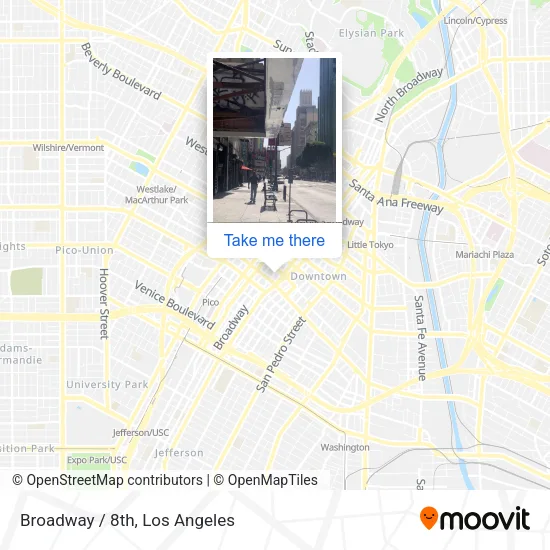Mapa de Broadway / 8th
