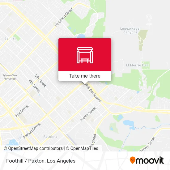 Foothill / Paxton map