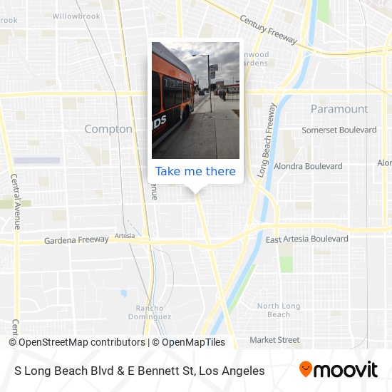 S Long Beach Blvd & E Bennett St map