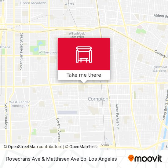 Rosecrans Ave & Matthisen Ave Eb map