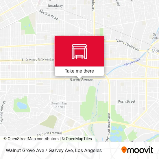 Mapa de Walnut Grove Ave / Garvey Ave