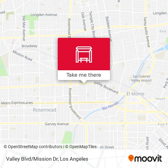 Valley Blvd/Mission Dr map