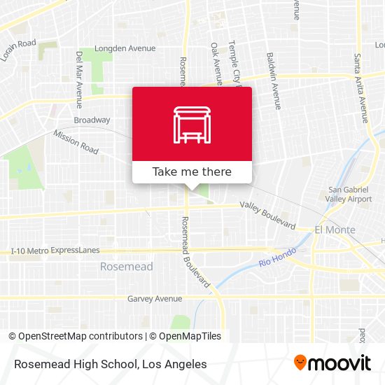 Rosemead High School map