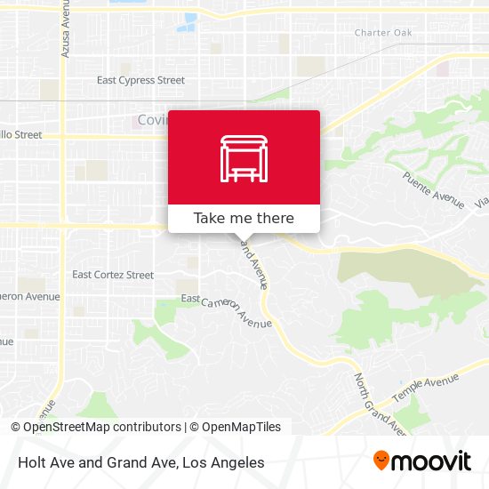 Holt Ave and Grand Ave map