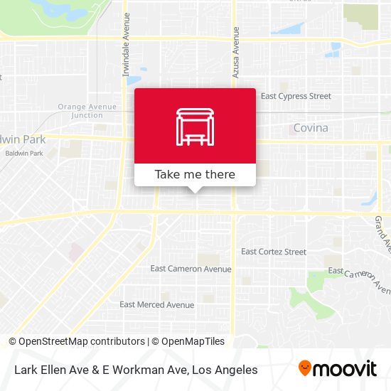 Lark Ellen Ave & E Workman Ave map