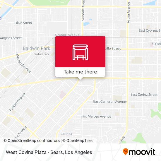 West Covina Plaza - Sears map