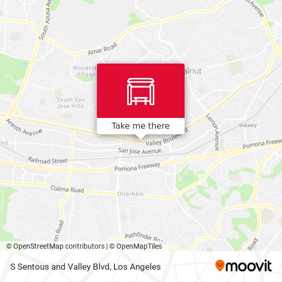 S Sentous and Valley Blvd map