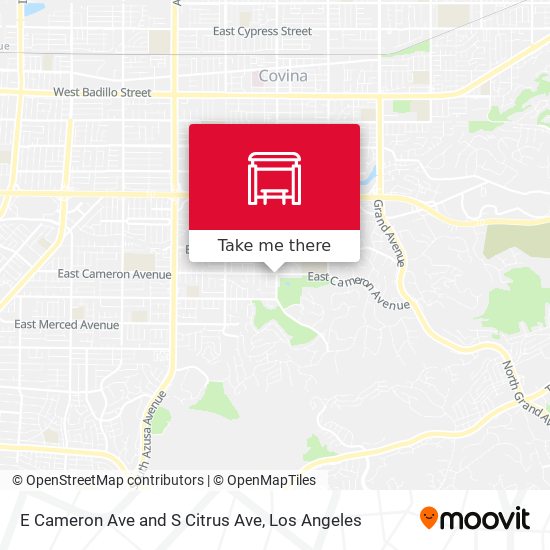 E Cameron Ave and S Citrus Ave map