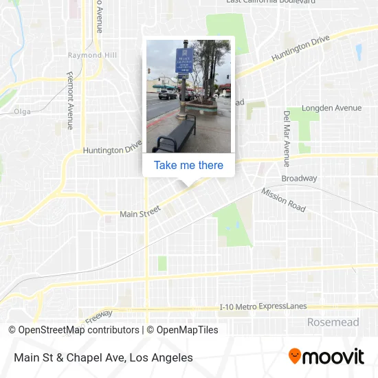 Main St & Chapel Ave map