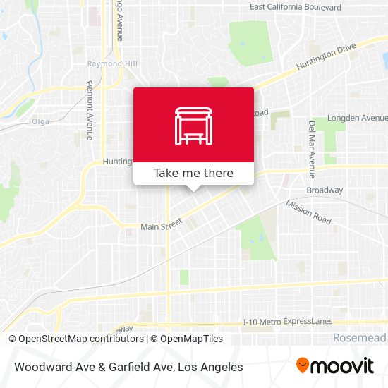 Mapa de Woodward Ave & Garfield Ave