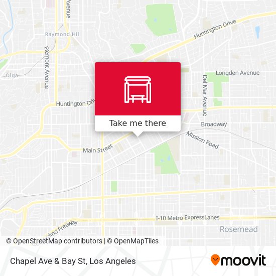 Chapel Ave & Bay St map
