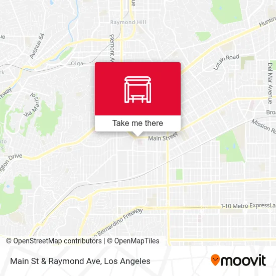 Main St & Raymond Ave map