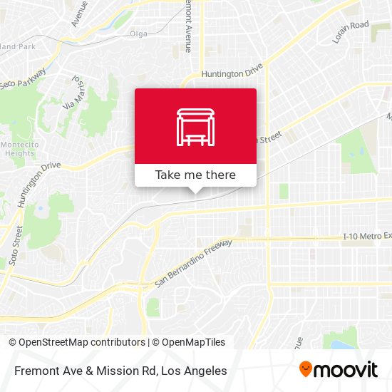 Fremont Ave & Mission Rd map