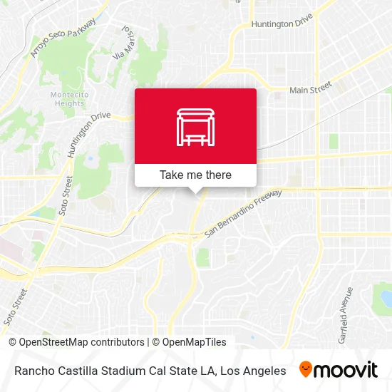 Rancho Castilla Stadium Cal State LA map