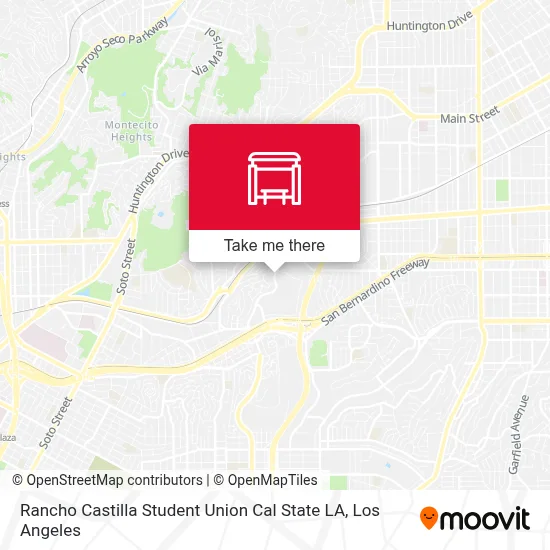 Rancho Castilla Student Union Cal State LA map