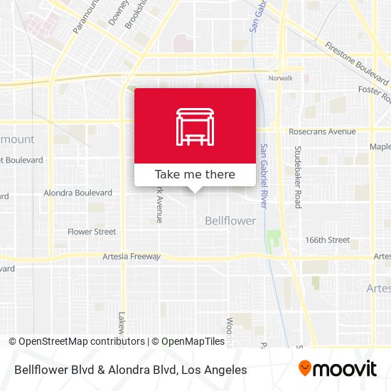 Bellflower Blvd & Alondra Blvd map
