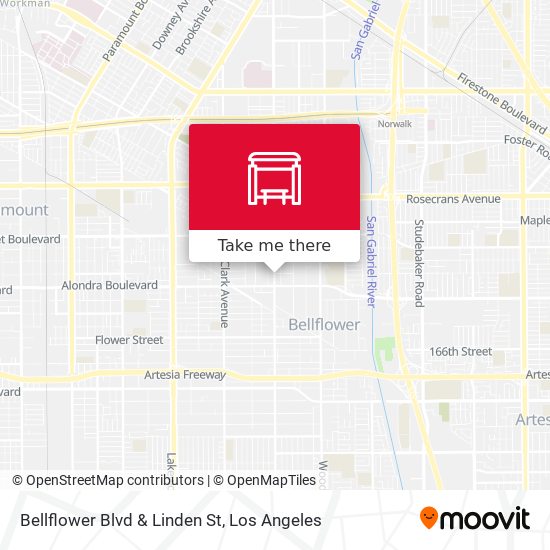 Mapa de Bellflower Blvd & Linden St