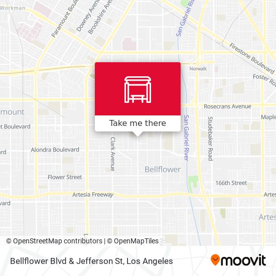 Mapa de Bellflower Blvd & Jefferson St