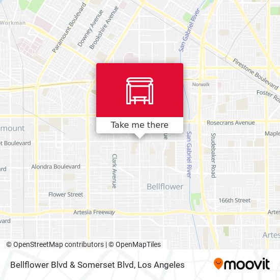 Mapa de Bellflower Blvd & Somerset Blvd