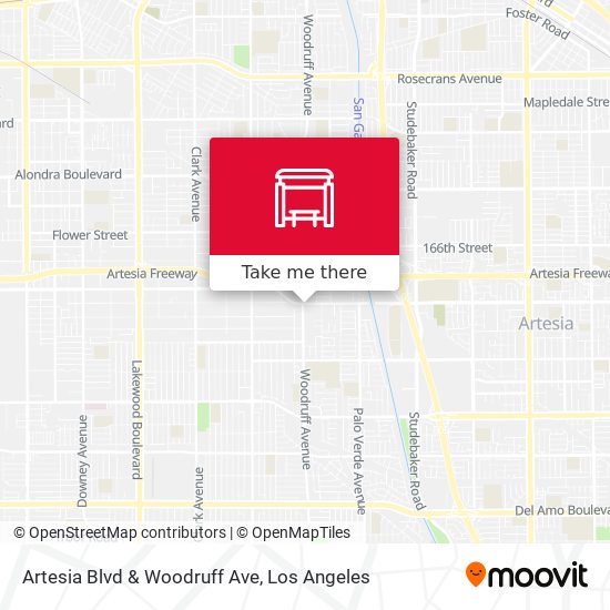 Mapa de Artesia Blvd & Woodruff Ave