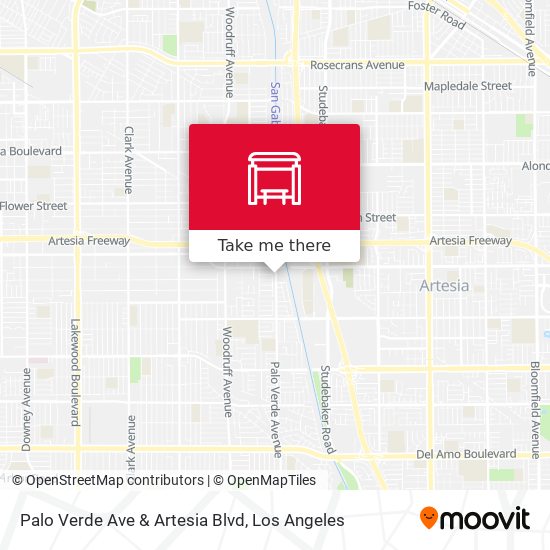 Mapa de Palo Verde Ave & Artesia Blvd