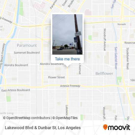Lakewood Blvd & Dunbar St map