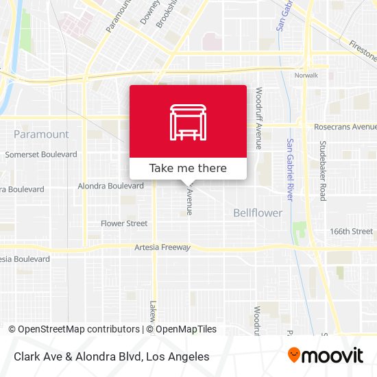 Mapa de Clark Ave & Alondra Blvd