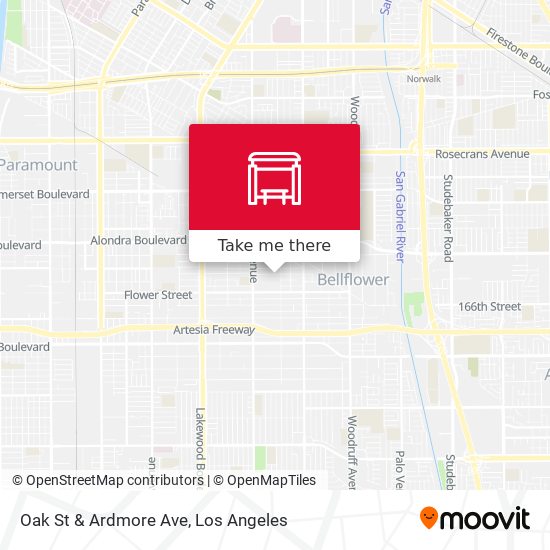 Mapa de Oak St & Ardmore Ave