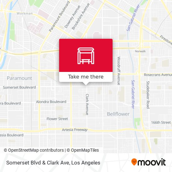 Somerset Blvd & Clark Ave map