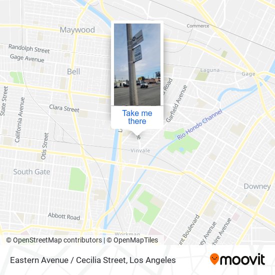 Mapa de Eastern Avenue / Cecilia Street