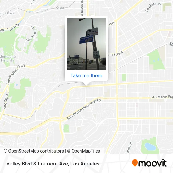 Valley Blvd & Fremont Ave map
