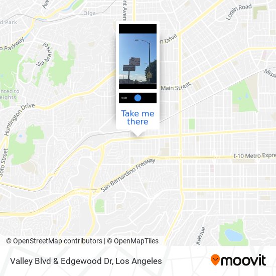 Valley Blvd & Edgewood Dr map