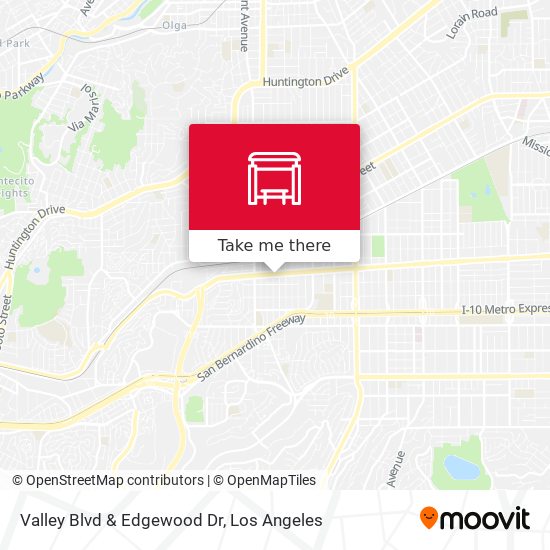 Valley Blvd & Edgewood Dr map