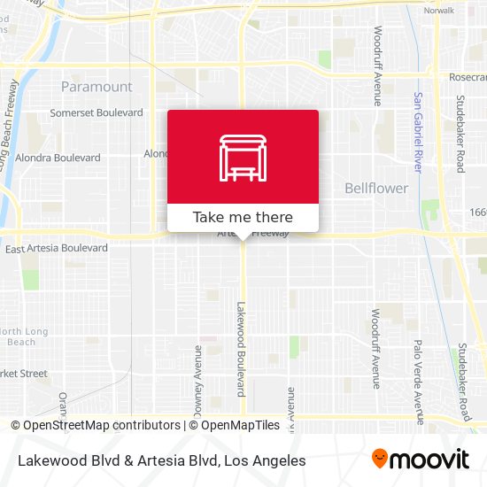 Lakewood Blvd & Artesia Blvd map