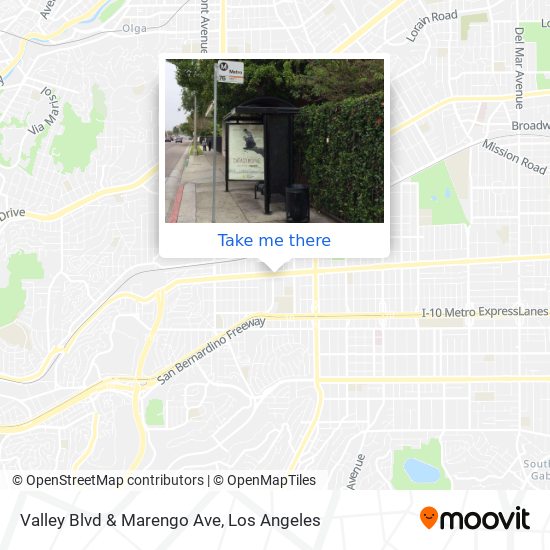 Mapa de Valley Blvd & Marengo Ave