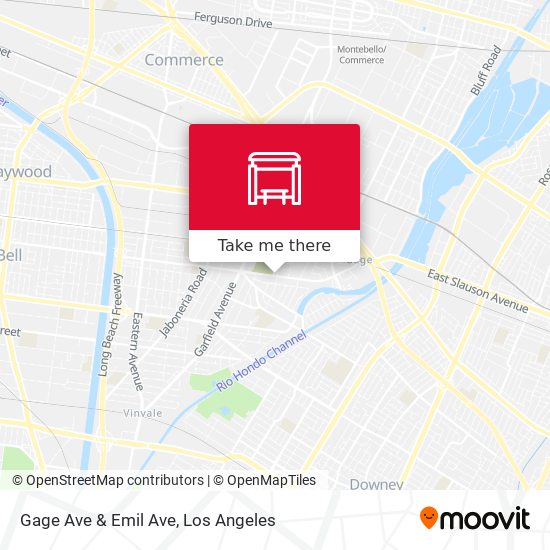 Gage Ave & Emil Ave map