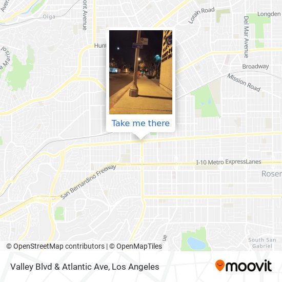 Valley Blvd & Atlantic Ave map