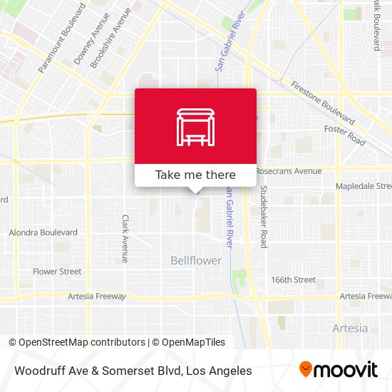 Woodruff Ave & Somerset Blvd map