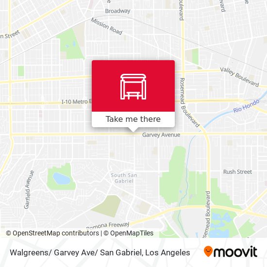 Walgreens/ Garvey Ave/ San Gabriel map