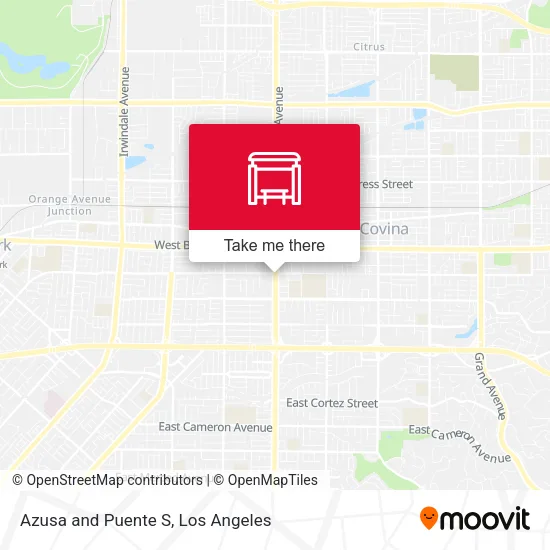 Mapa de Azusa and Puente S