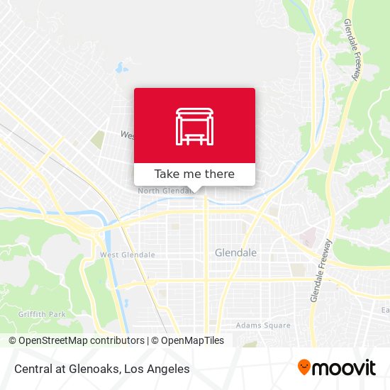 Central at Glenoaks map