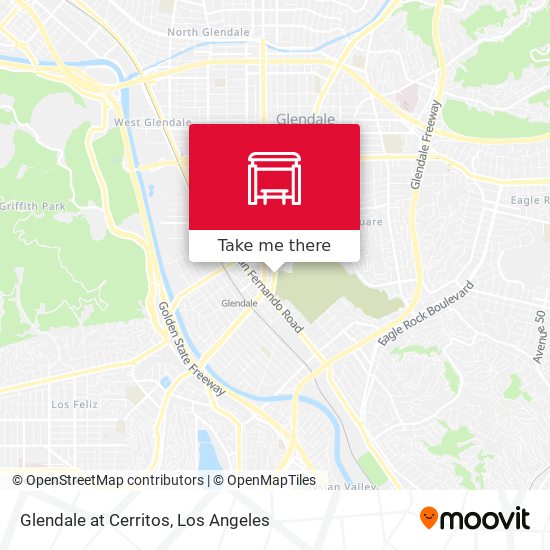 Glendale at Cerritos map