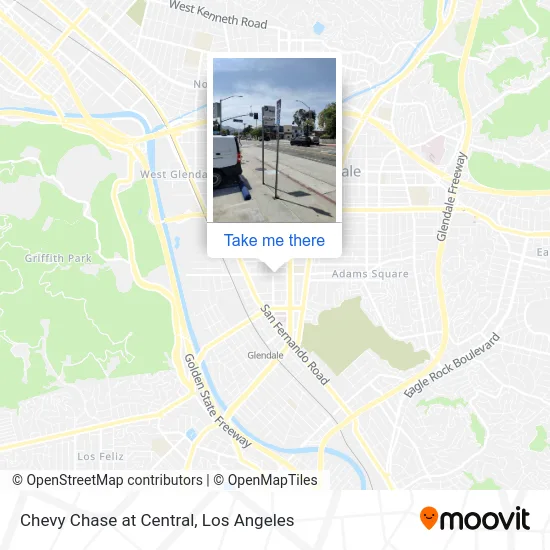 Chevy Chase at Central map