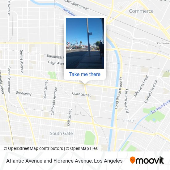 Mapa de Atlantic Avenue and Florence Avenue