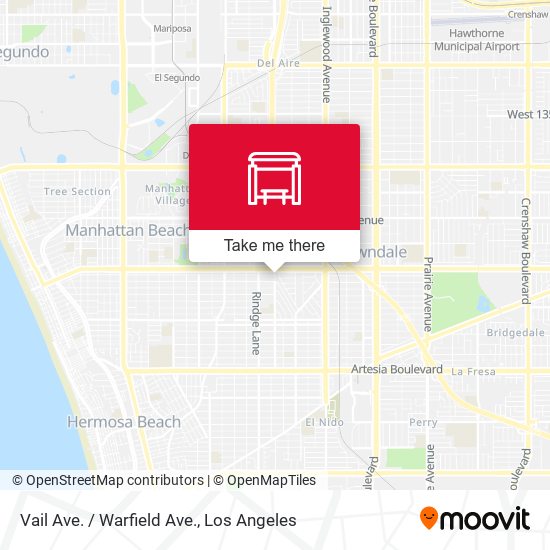 Vail Ave. / Warfield Ave. map