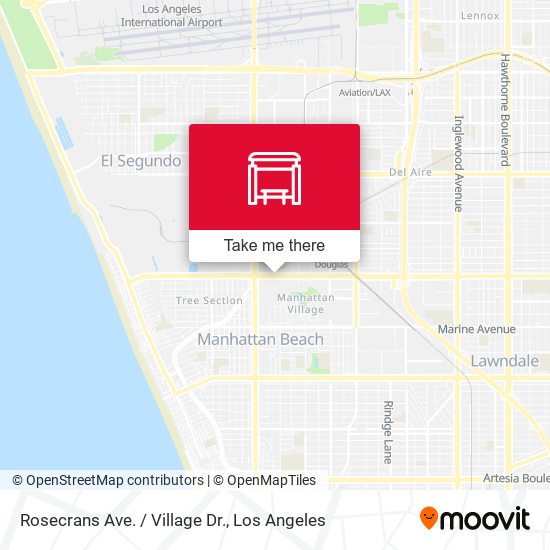 Rosecrans Ave. / Village Dr. map