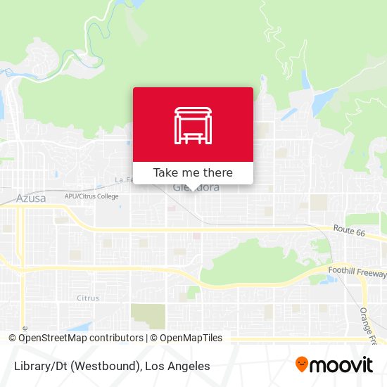 Library/Dt (Westbound) map